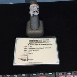 Diamond Ring With Appraisal 