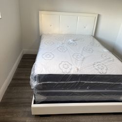 Full  Bed Frame With Mattress All New Furniture And Free Installation   Free Delivery 