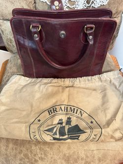 Vintage Brahmin Leather Satchel