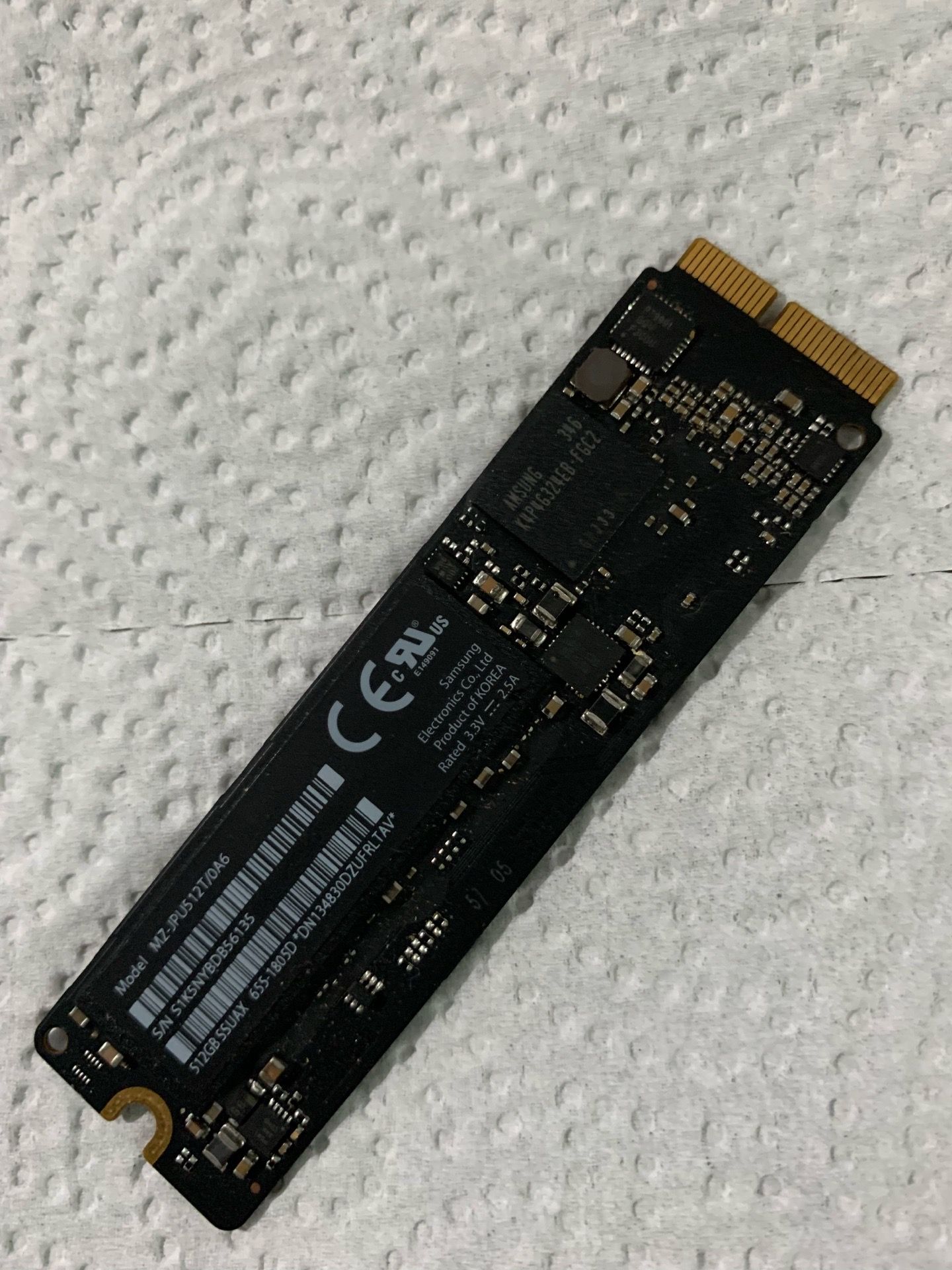 Samsung 512GB SSD Apple Macbook Pro Air 2013 2014 2015 A1502 A1398 A1466 A1465