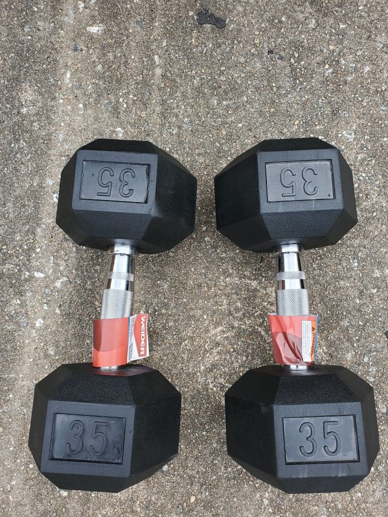 Weights; 35 lb dumbbell; new- $130