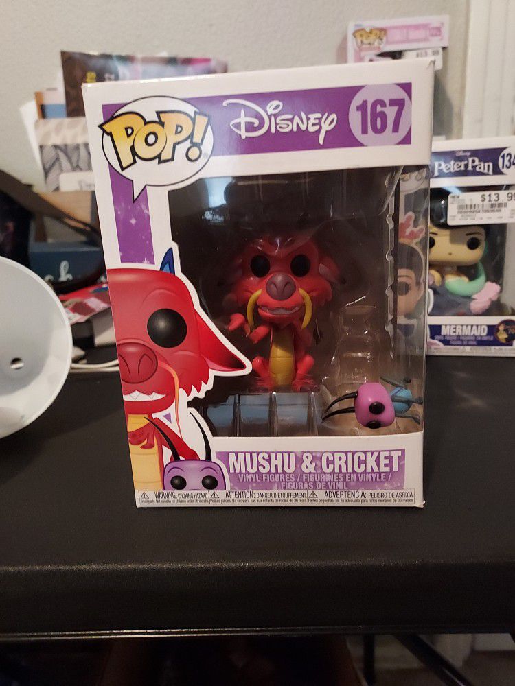 Disney Mushu And Cricket Funko Pop 