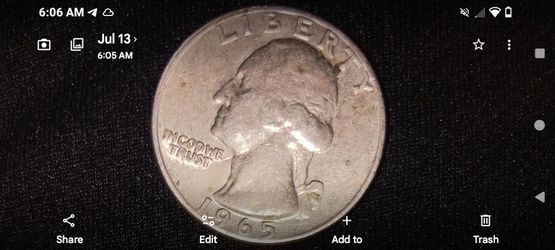 1965 quarter ddo no mint mark