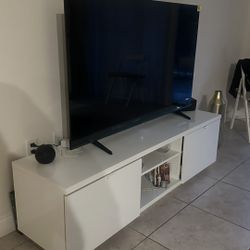 Tv stand, High Gloss White 