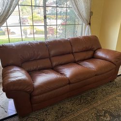 Real Leather 3 Seater Couch