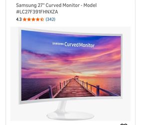 Samsung Curved Monitor | white 27”