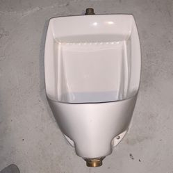 New Opened Box American Standard Maybrook 1.0 Mens Bathroom Urinal- With Some New And Possibly Lightly Used Adaptors (but Think All Are There