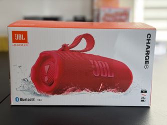 JBL Charge 6 Red Bluetooth Speaker New In the box