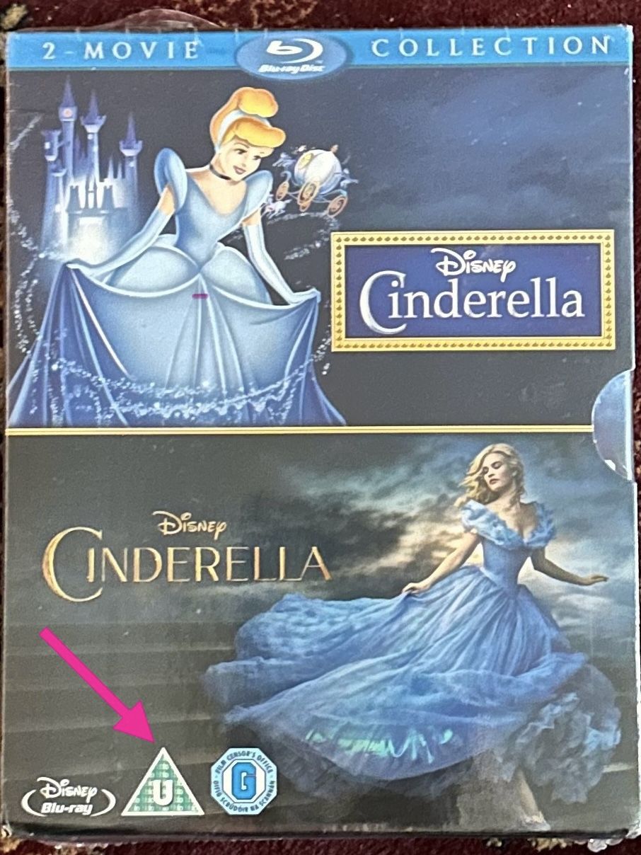 European DVD Cinderella