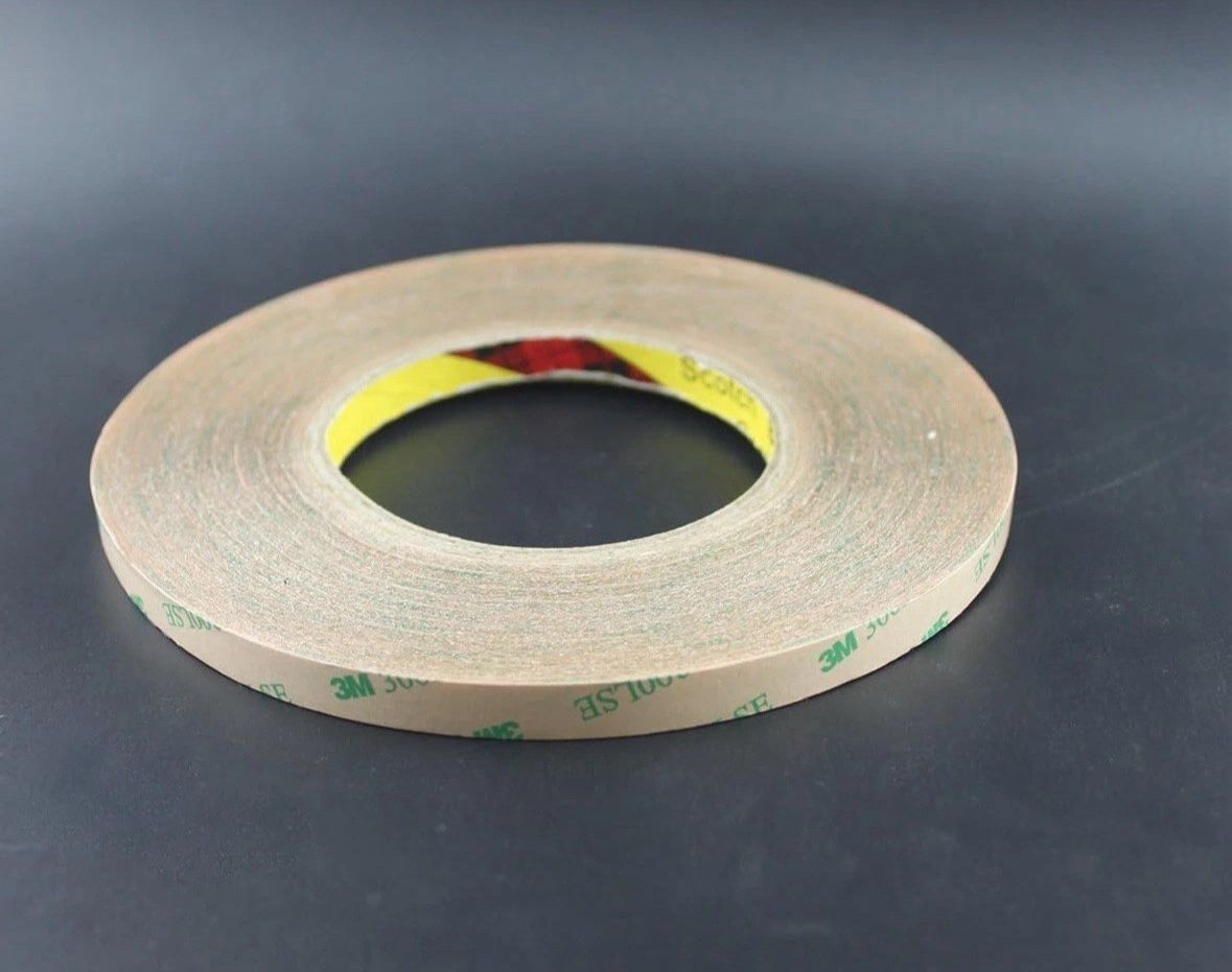 3M 9672LE Adhesive Transfer Tape 0.25 in x 60 yds, w/300LSE, 5 mil, 1 roll