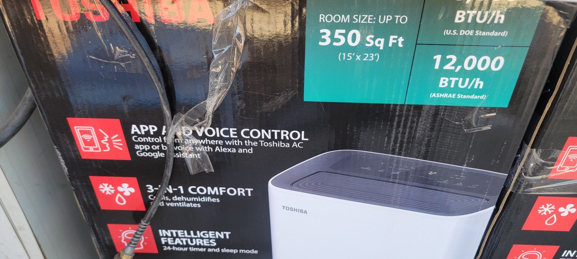 8000 BTU 115-Volt Smart Wi-Fi Portable Air Conditioner up to 350 sq. ft. Cools and Dehumidifies