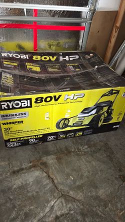 Ryobi 80v high performance mower