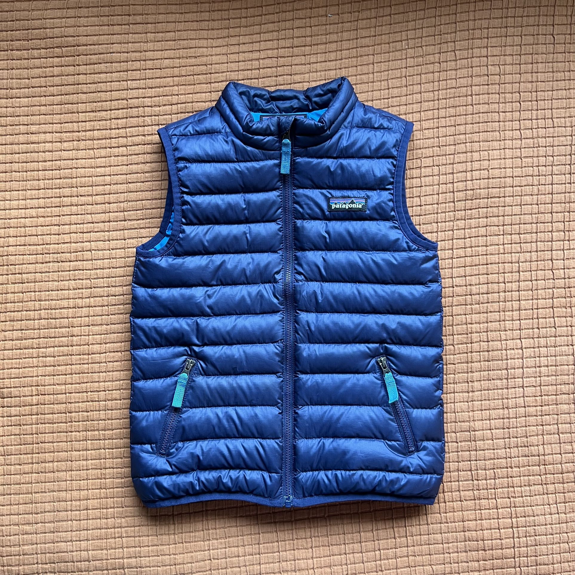 Patagonia Lightweight Down Sweater Vest, 5T Navy Blue Puffer Vest