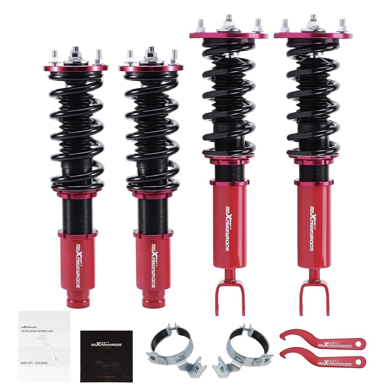 maXpeedingrods Coilovers for Honda Accord 1 DX/EX/LX CB7 CD5 CD7, for Honda Acura CL 1, Height Adjustable Coil-overs Suspension Kit, P
