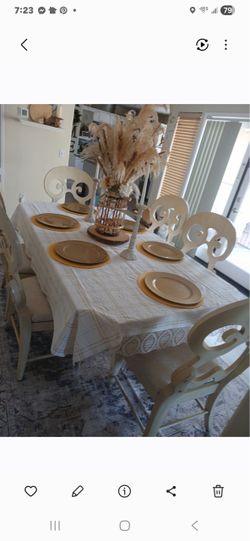 Formal marble Dining Table and Chair Set