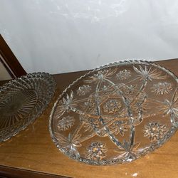 Glass Decorative Large Plates