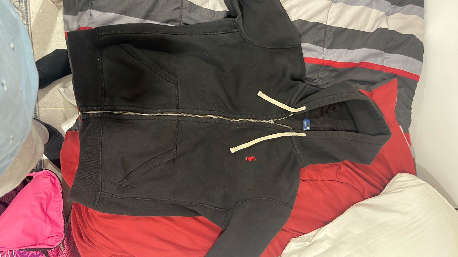 Black Polo Hoodie