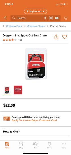 Speed Cut Saw Chain 18” 