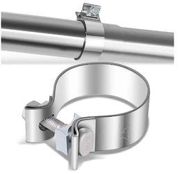 2.5 Inch ID Narrow Band Seal Clamp for Exhaust Muffler Repair,T409 Stainless Steel