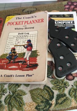 Coaches. Planner and balls & strike counter