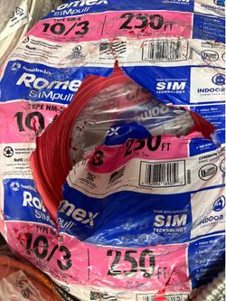 New Romex wire 10/3