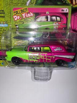 Johnny Lightning Street Freaks Version A and B ‘57 Chevy Ambulance 1:64 scale