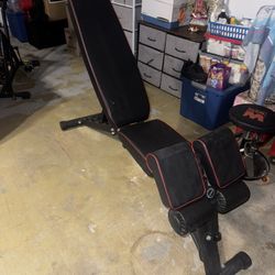 Bench press/Exercise bike/ Weights 