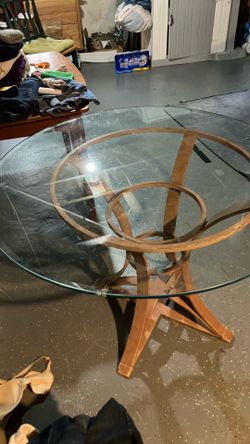 FREE Iron base, Glass top table