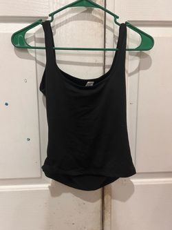 Black tank top