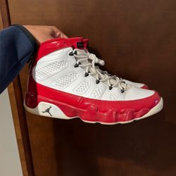 Jordan 9s Cherry Red And White