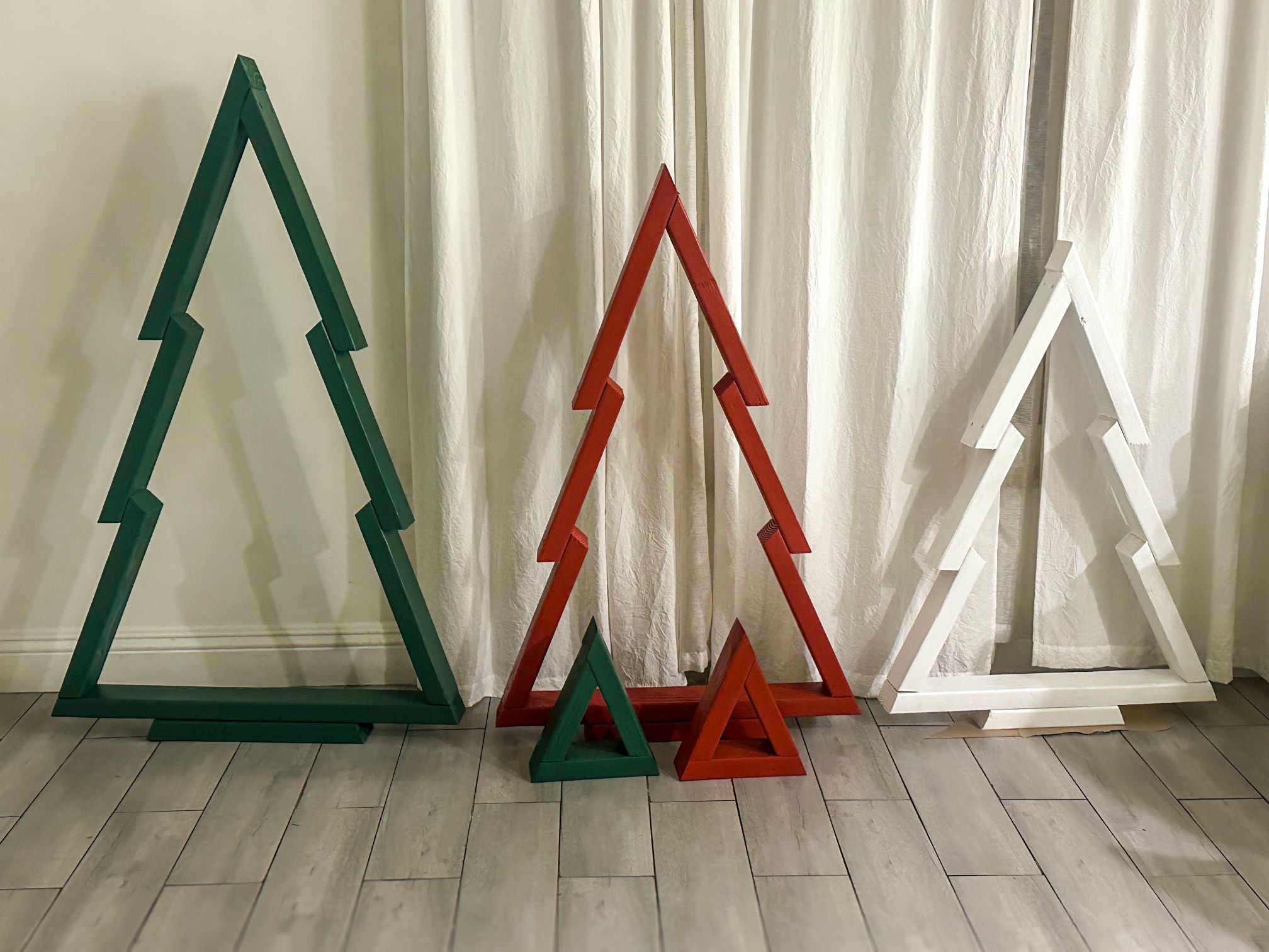 🎄Handcrafted Wooden Christmas Trees 🎄