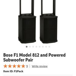 Pair Of Bose F1 Model 812