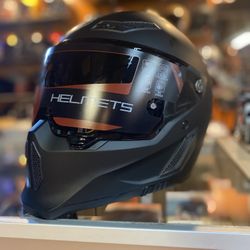 Motorcycle Helmet Flat Black New (ruroc Simpson) Style Look $180