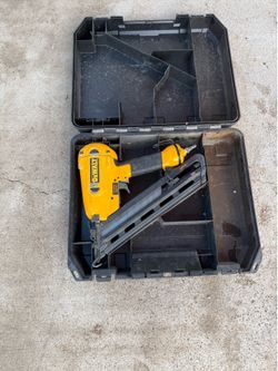 DEWALT  15-gauge angled finish nailer.