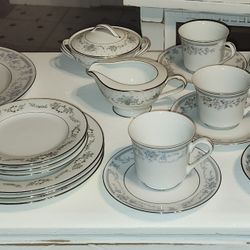 For Your Next Tea Party, Bridal Or Baby Shower, Set For Six, 21 Pieces
