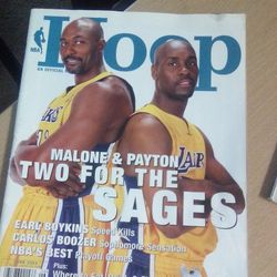 Nba Hoops Magazine Malone And Payton