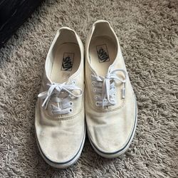 Men’s White Vans Size 10