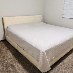 Bed Frame With Mattress. KING