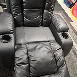 PLeather Rocking Massage Recliner