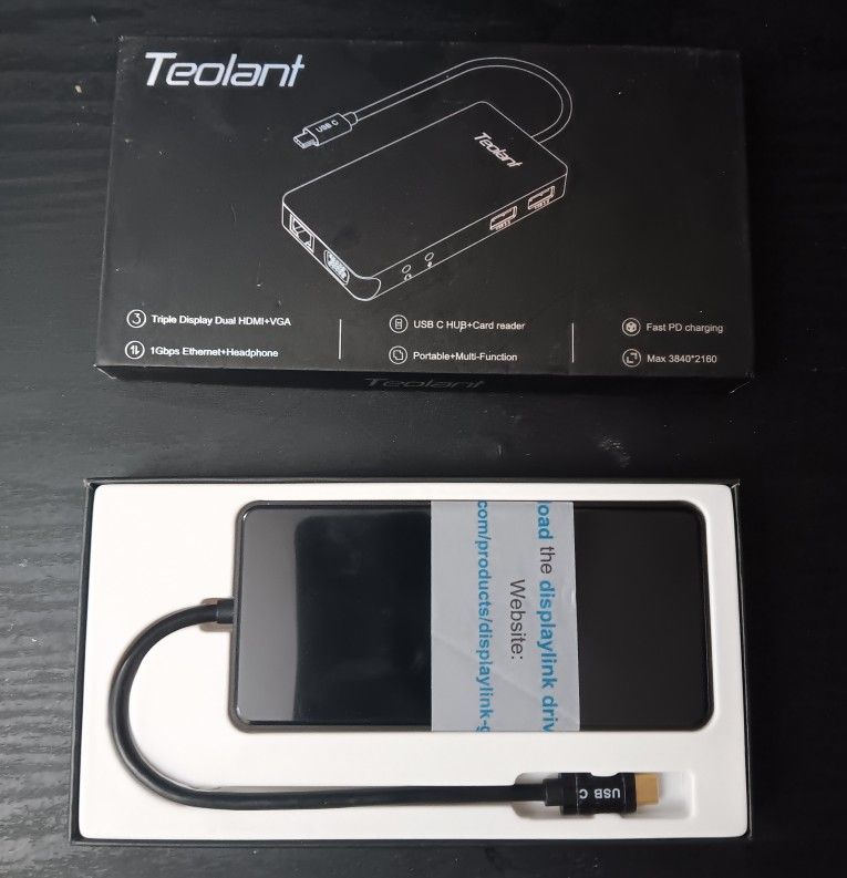 TEOLANT USB C HUB CARD READER 