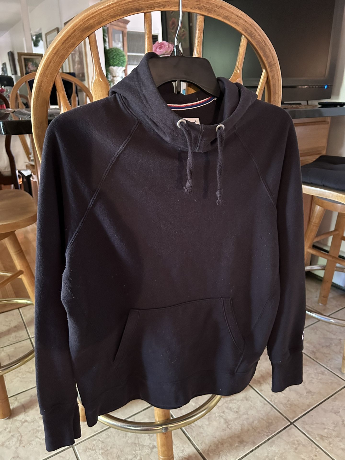 Champion Youth Pullover Black Hoodie Medium
