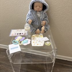 Realistic Reborn Baby Dolls Boy-17-Inch Lifelike Newborn Vinyl Full Body Real Baby