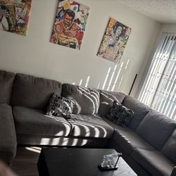 3 piece 6 sectional couch