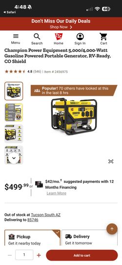 Champion Power Equipment 5,000/4,000