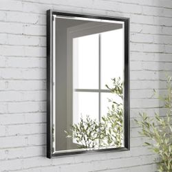 Bathroom Mirror Black (16 in x 24 in)