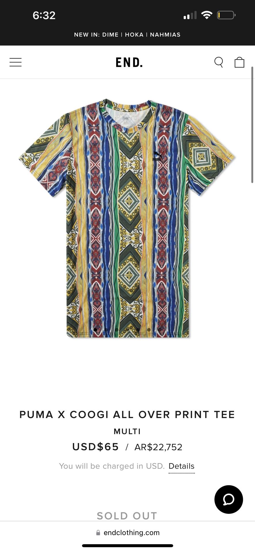 Tee Coogi Puma Collection Puma X Coogi All Over Print Tee