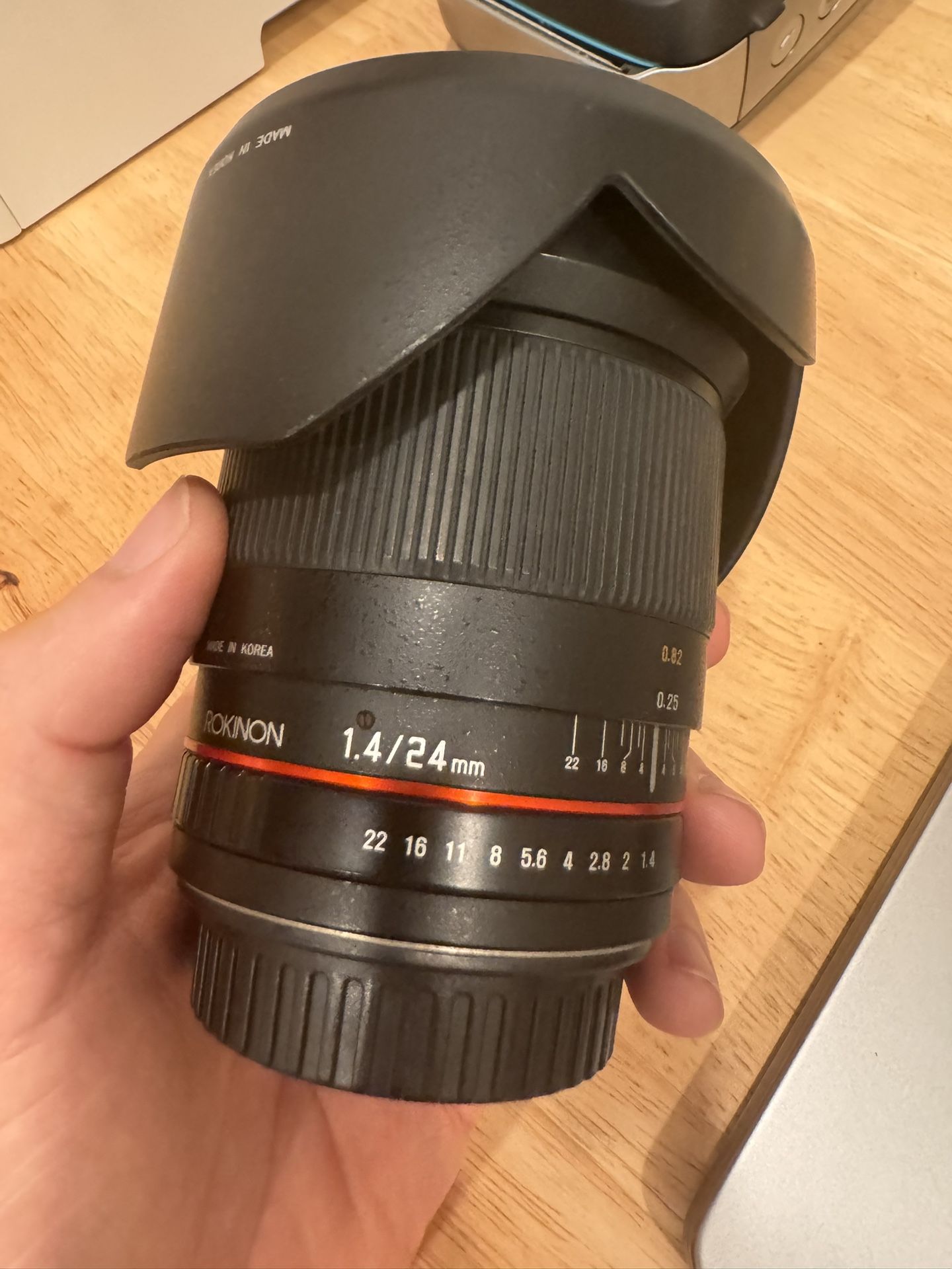 Rokinon 24mm/1.4 Canon Lens