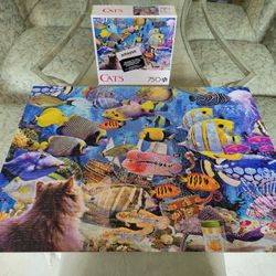 Buffalo Games CATS Aquatic Fantasies 750 Piece Jigsaw Puzzle 