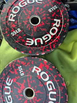 Rogue  55lbs bumper weights 💪