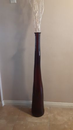 Glass vase 46inches tall